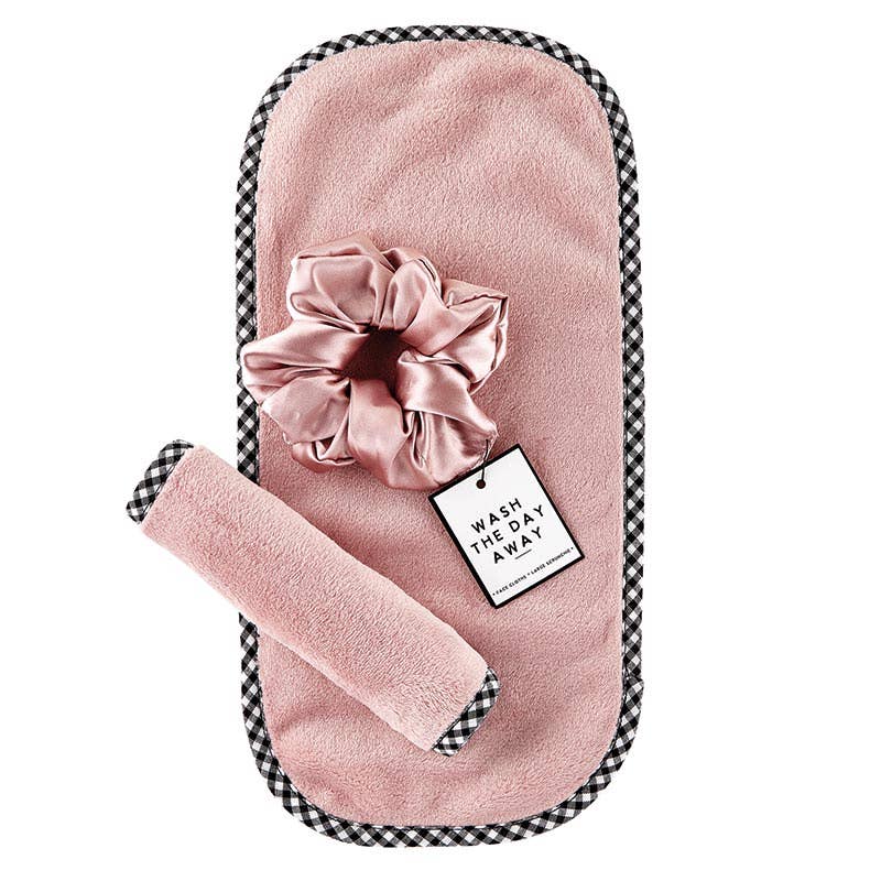 Face Cloth + Scrunchie Set - Dusty Rose