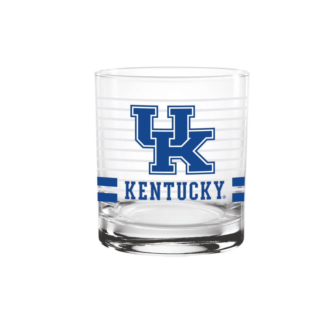 14oz Kentucky Wildcats Ring Rocks Glass