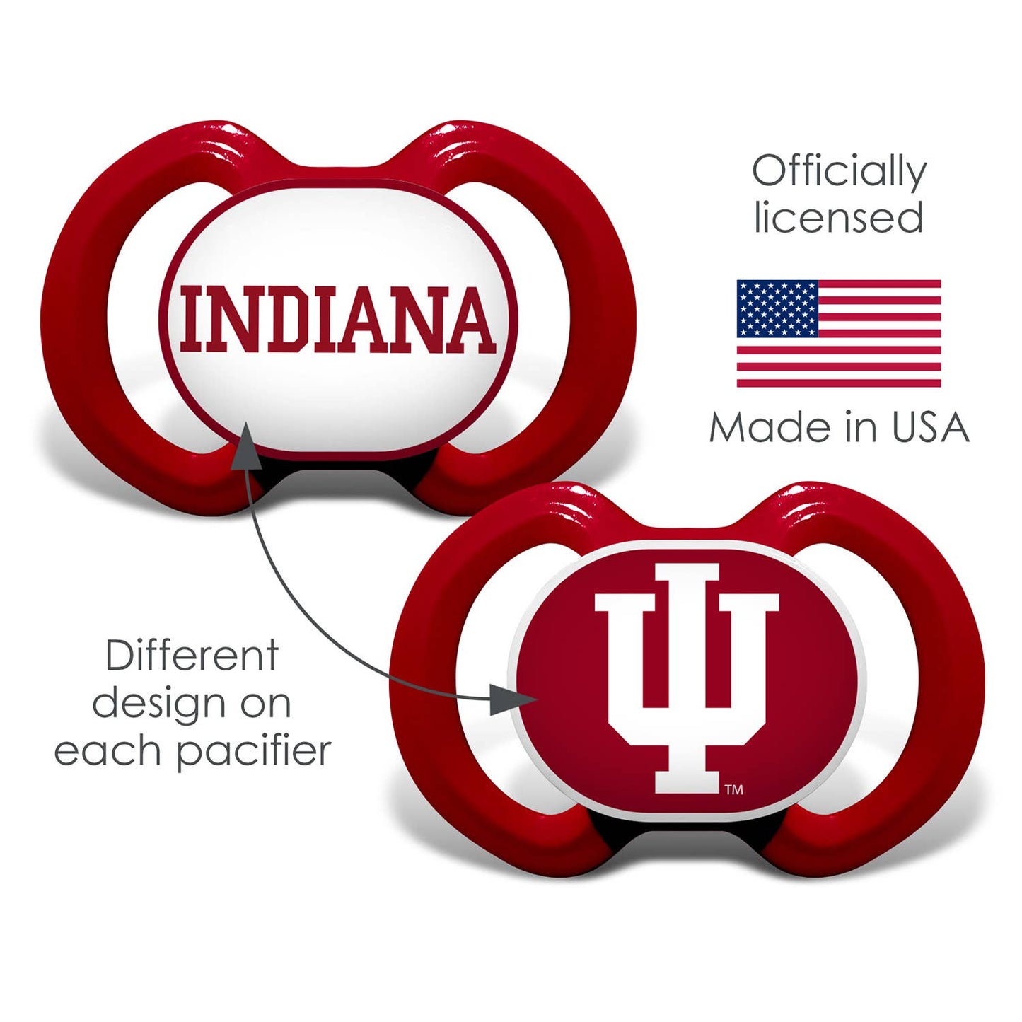 Indiana Hoosiers - Pacifier 2-Pack