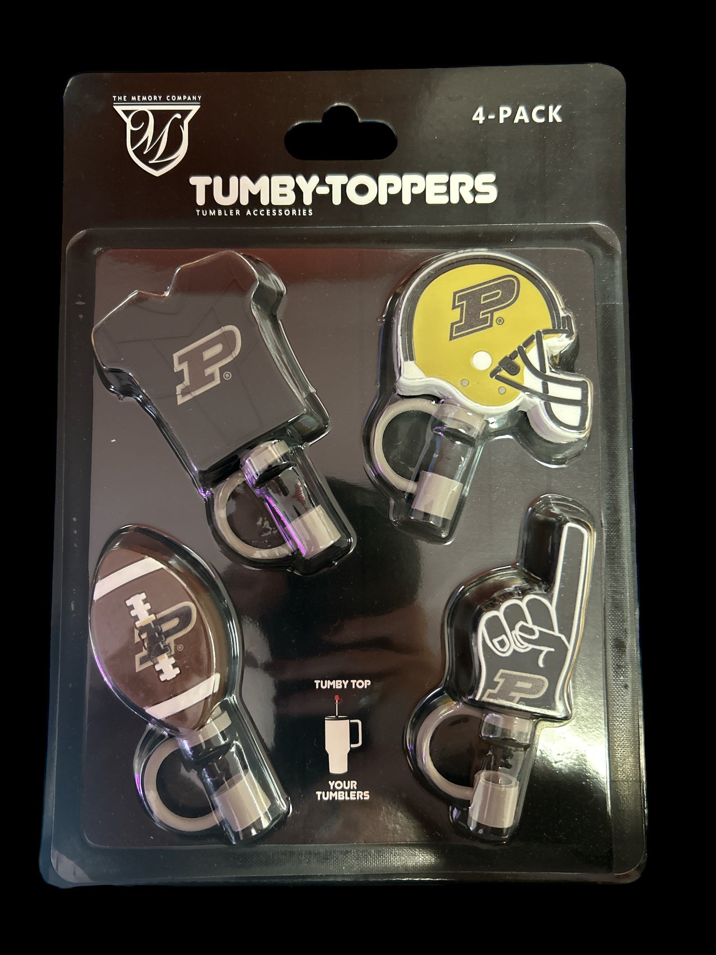 Purdue Boilermakers 4pk Tumby Toppers