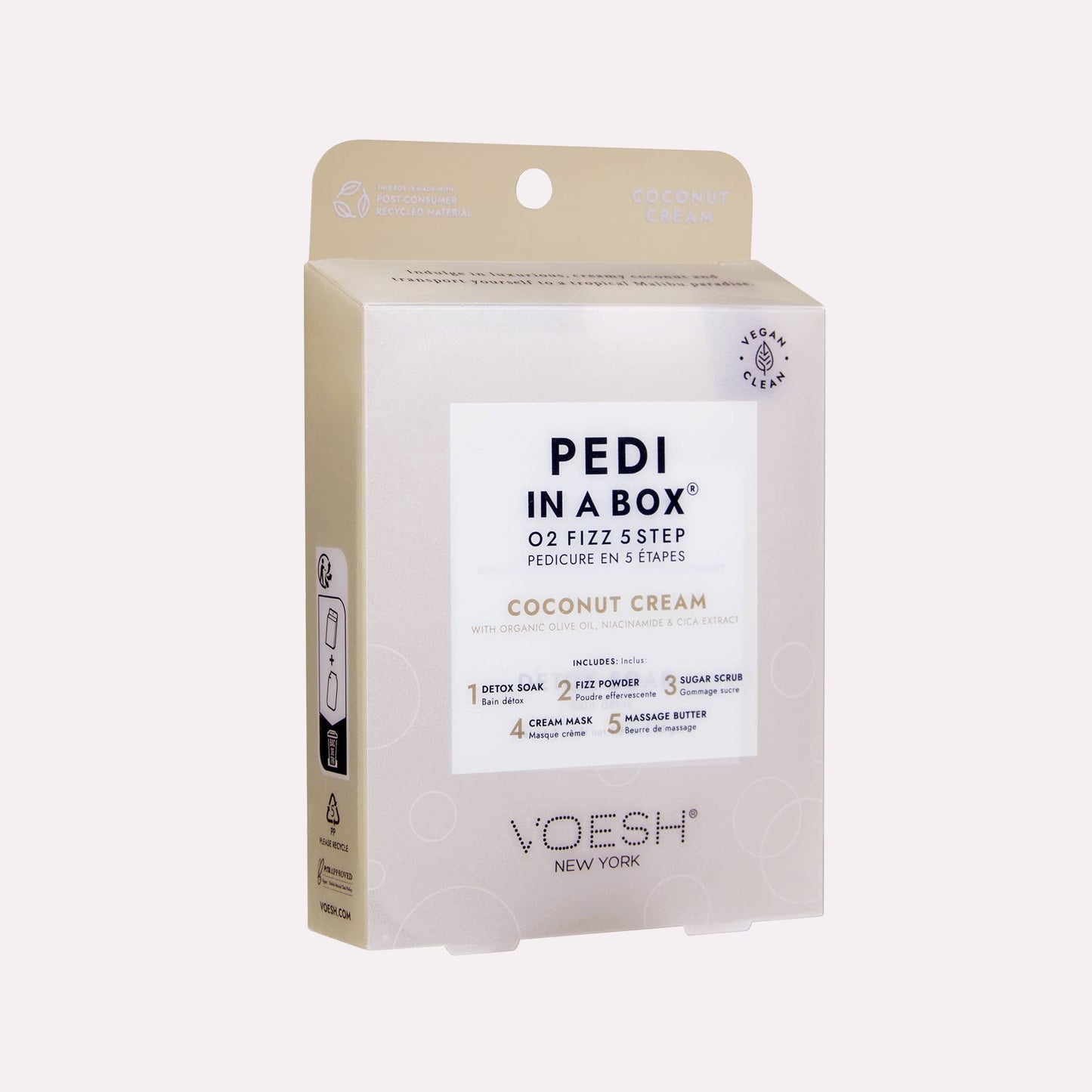 Pedi in a Box O2 Fizz 5 Step Coconut Cream