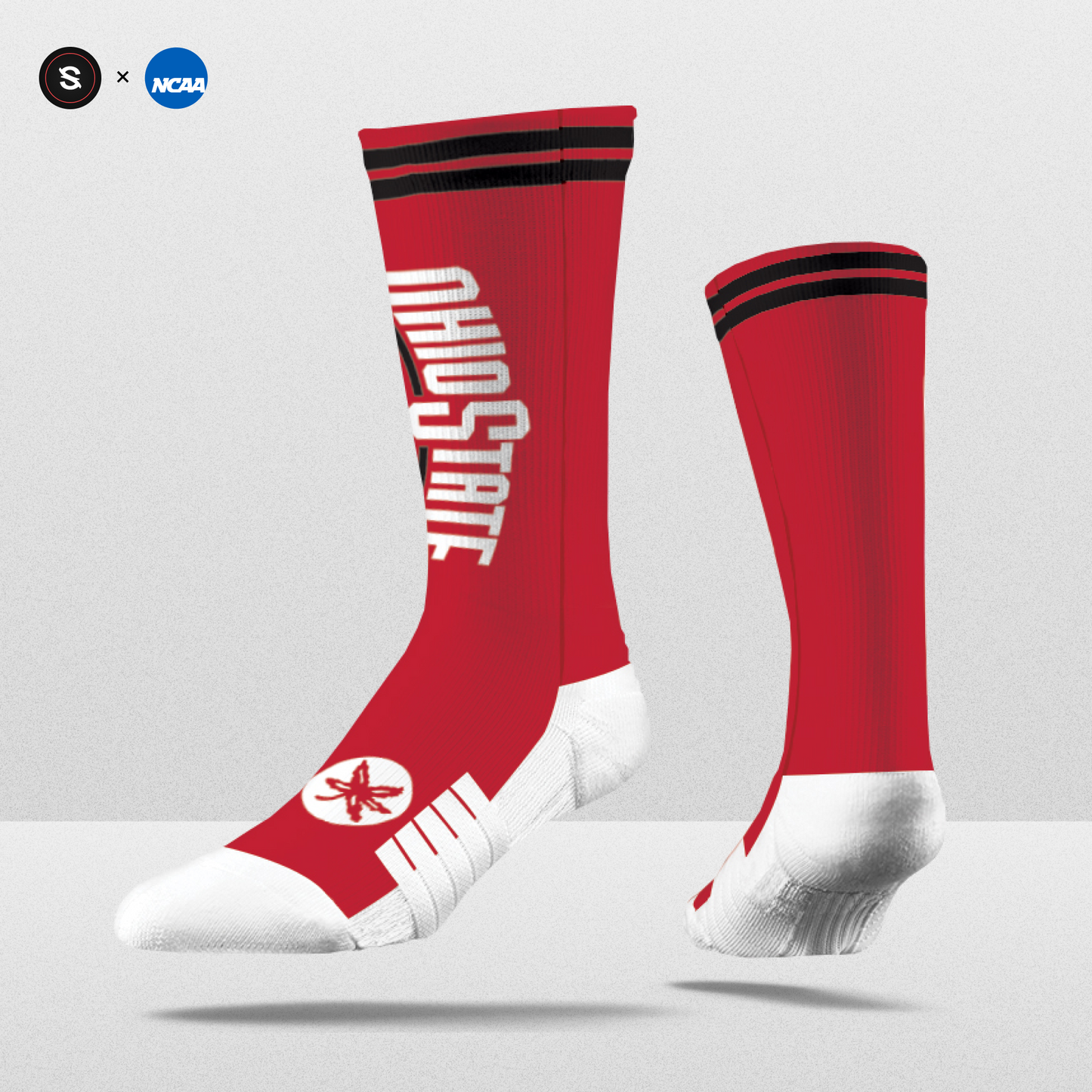 NCAA Script Crew Socks