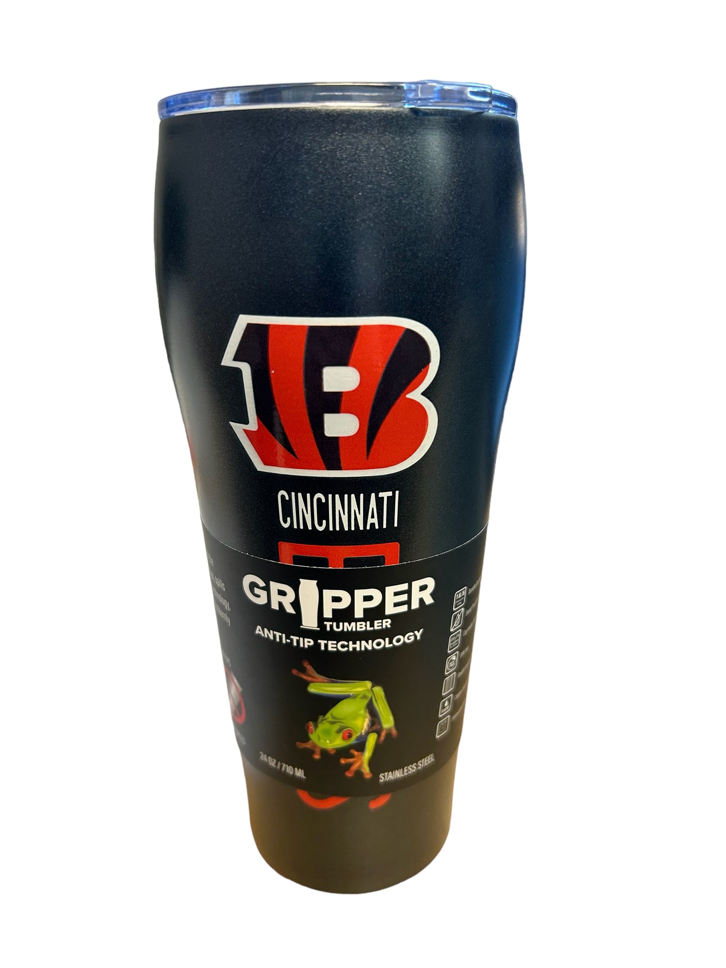 Cincinnati Bengals 24oz Tumbler with Gripper Technology