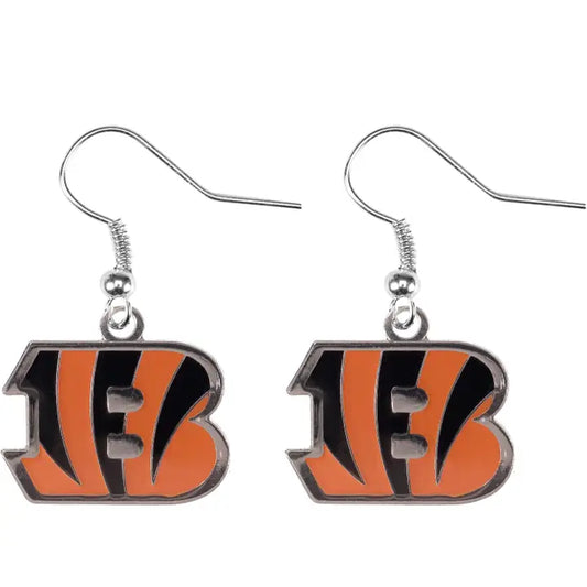 Cincinnati Bengals Logo Dangle Earrings