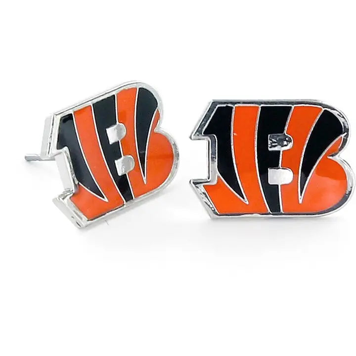 Cincinnati Bengals Logo Post Earrings