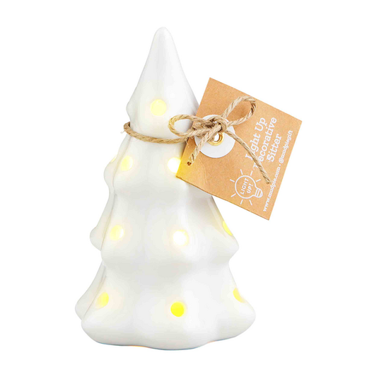 Ceramic Christmas Tree Light-Up Topper