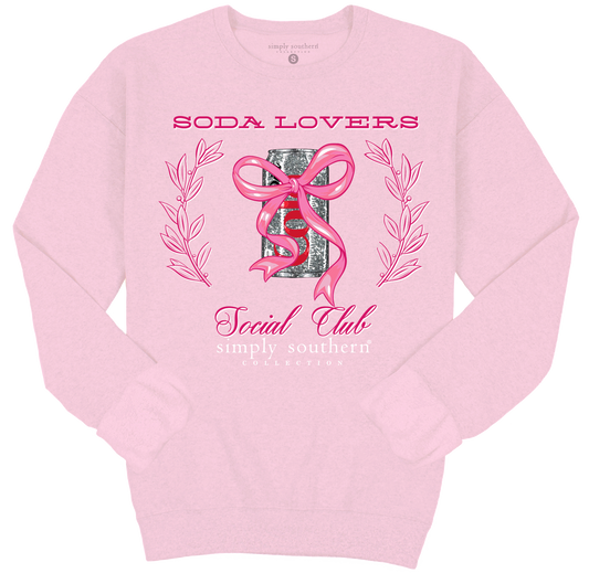 Soda Lovers Light Pink Sweatshirt