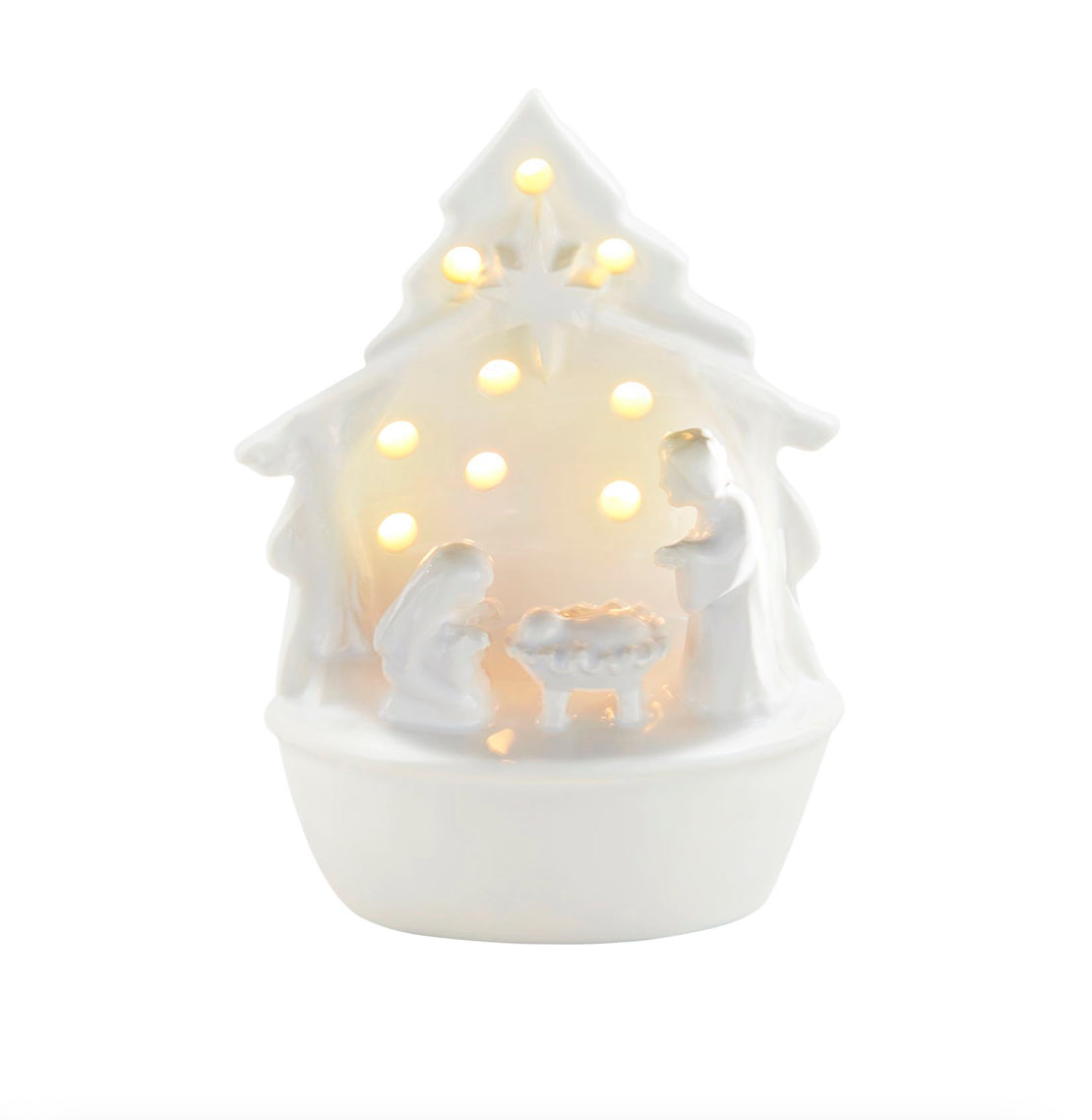 Mud Pie Light-Up Nativity Sitter