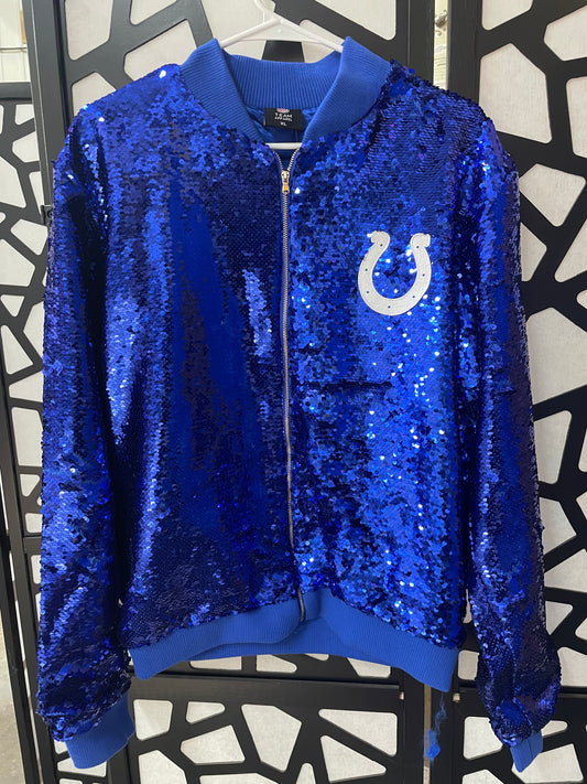 Indianapolis Colts Officially Licensed Sequin Sideliner Jacket