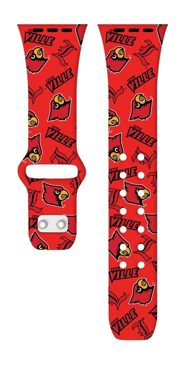 Louisville Cardinals HD Logo Apple Watch Band