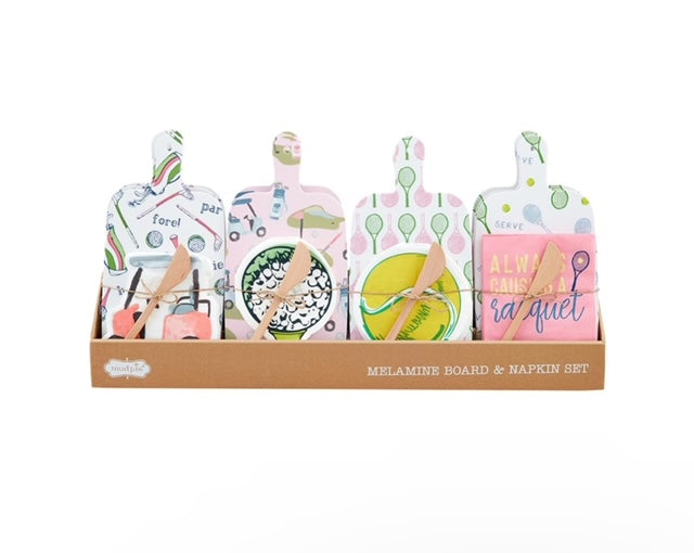 Mud Pie Tennis and Golf Board GIft Sets