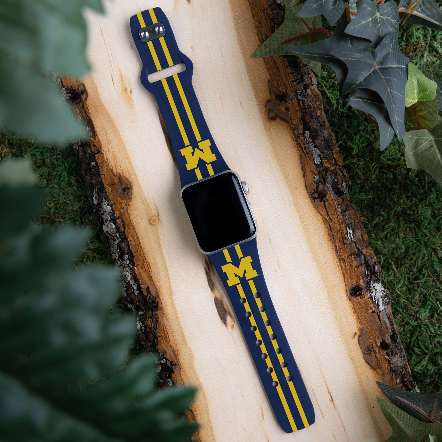 Michigan Wolverines HD Apple Watch Band