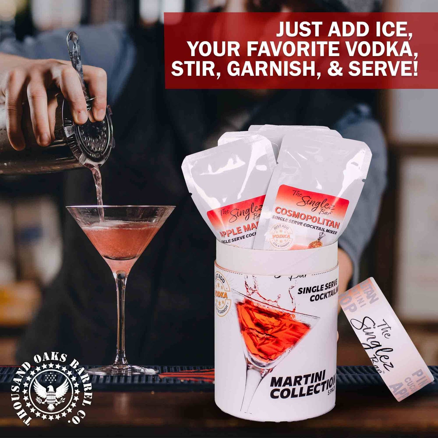 Martini Collection- 5-Pack Single Serve Mixers