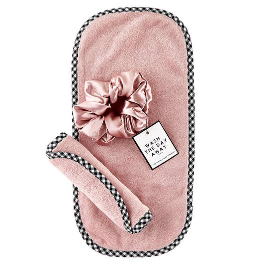 Face Cloth + Scrunchie Set - Dusty Rose