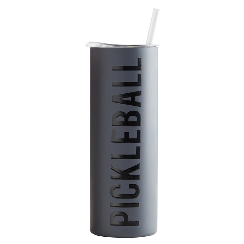 20 oz Skinny Tumbler- Pickleball