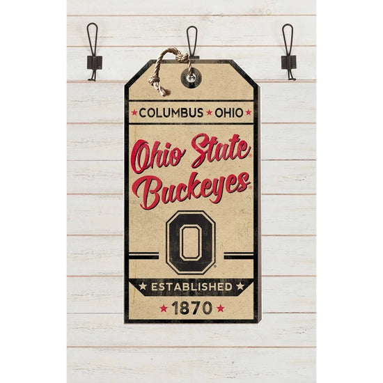 Ohio State Buckeyes Vintage Small Tag Sign