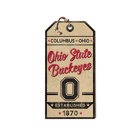 Ohio State Buckeyes Vintage Small Tag Sign