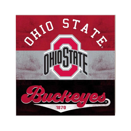 Ohio State Buckeyes Retro 10"x10" Sign