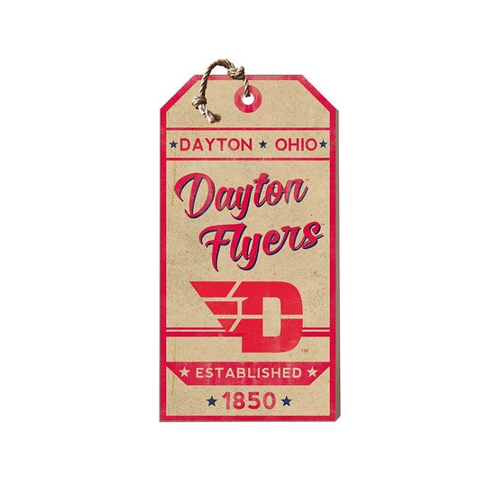 University of Dayton Flyers Vintage Small Tag Sign