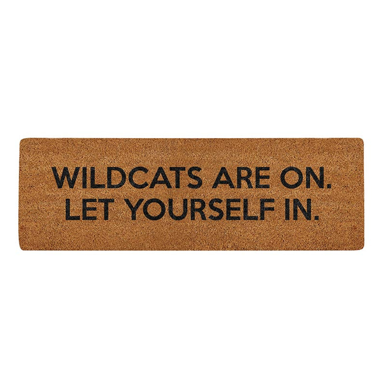 Wildcats 30"w x 10"h Coir Door Mat